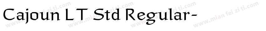 Cajoun LT Std Regular字体转换